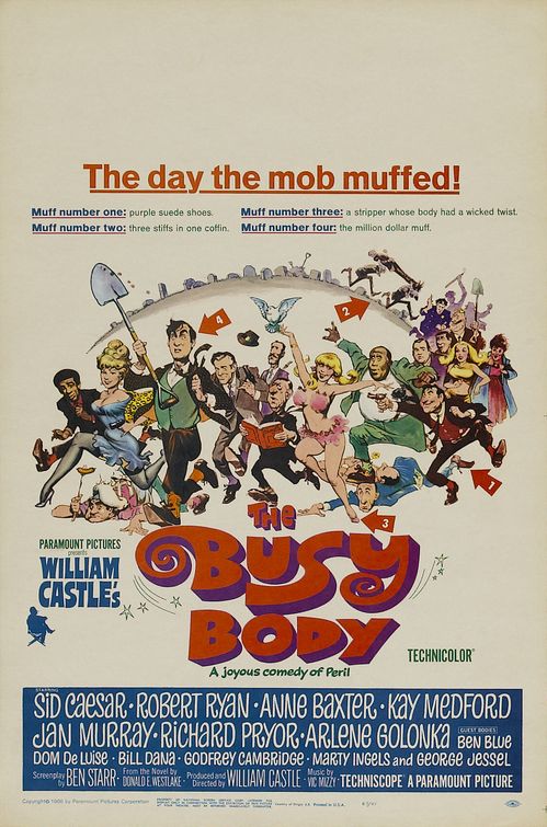 the movie poster: The Busy Body (1967)