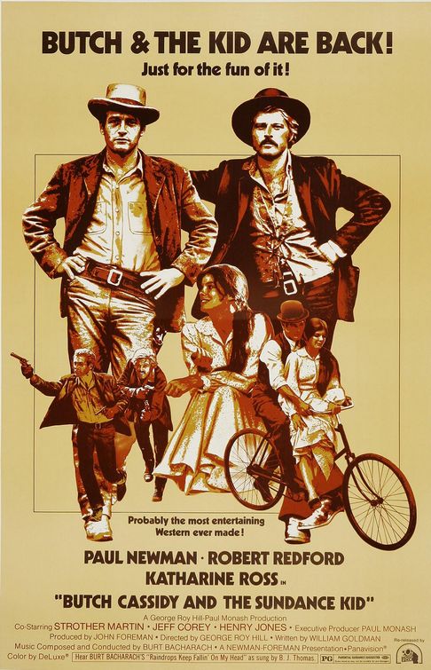 the movie poster: Butch Cassidy and the Sundance Kid (1969)