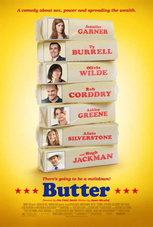 1000 piece jigsaw puzzle for the movie poster: Butter (2012)