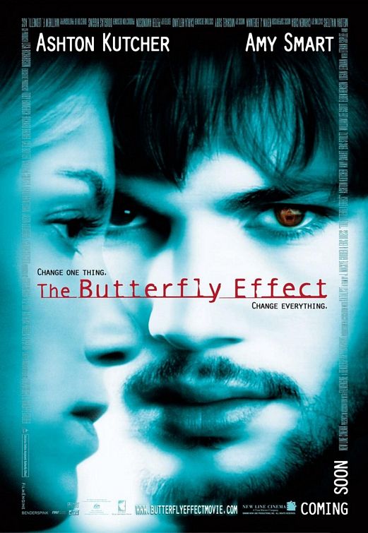 the movie poster: The Butterfly Effect (2004)