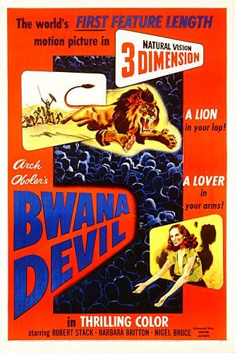 the movie poster: Bwana Devil (1952)