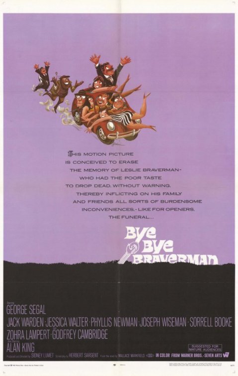1000 piece jigsaw puzzle for the movie poster: Bye Bye Braverman (1968)
