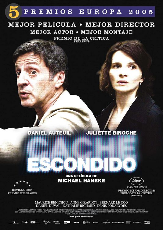 the movie poster: Cache (aka Hidden) (2005) ver3