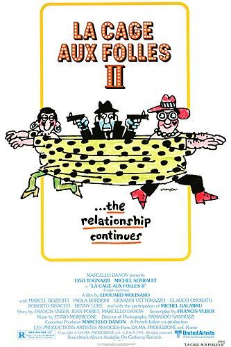 the movie poster: La Cage aux folles II (1981)