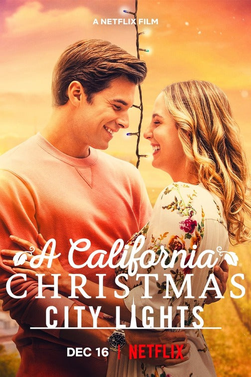 1000 piece jigsaw puzzle for the movie poster: A California Christmas: City Lights (2021)