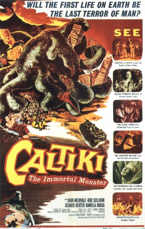 the movie poster: Caltiki, the Immortal Monster (1960)