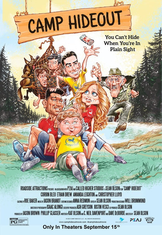1000 piece jigsaw puzzle for the movie poster: Camp Hideout (2023)