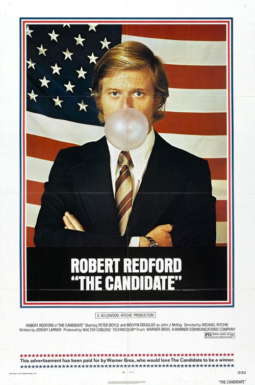 the movie poster: The Candidate (1972)
