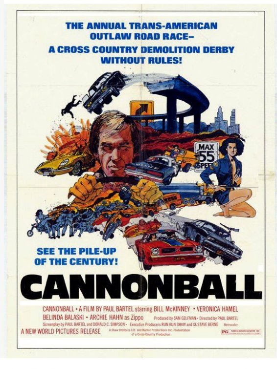 1000 piece jigsaw puzzle for the movie poster: Cannonball! (1976)