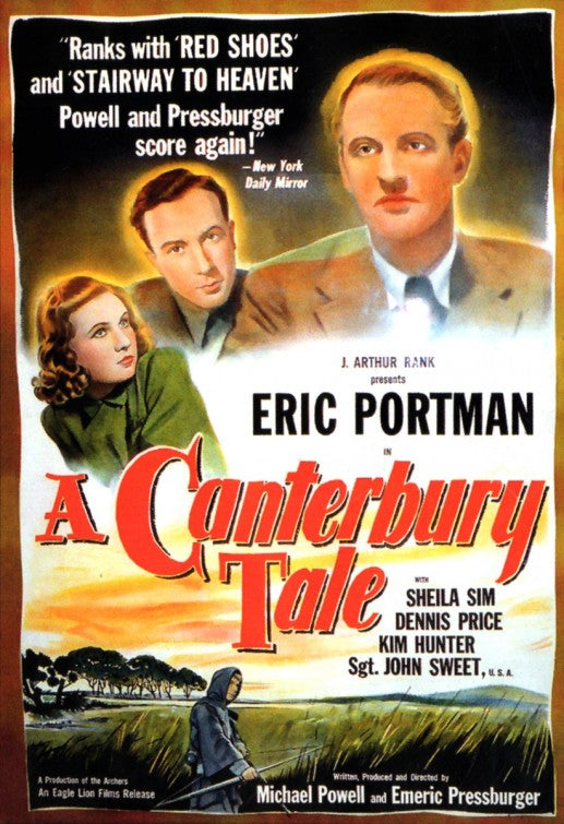 1000 piece jigsaw puzzle for the movie poster: A Canterbury Tale (1944)