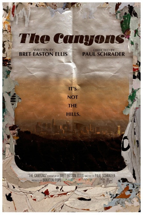 1000 piece jigsaw puzzle for the movie poster: The Canyons (2013)