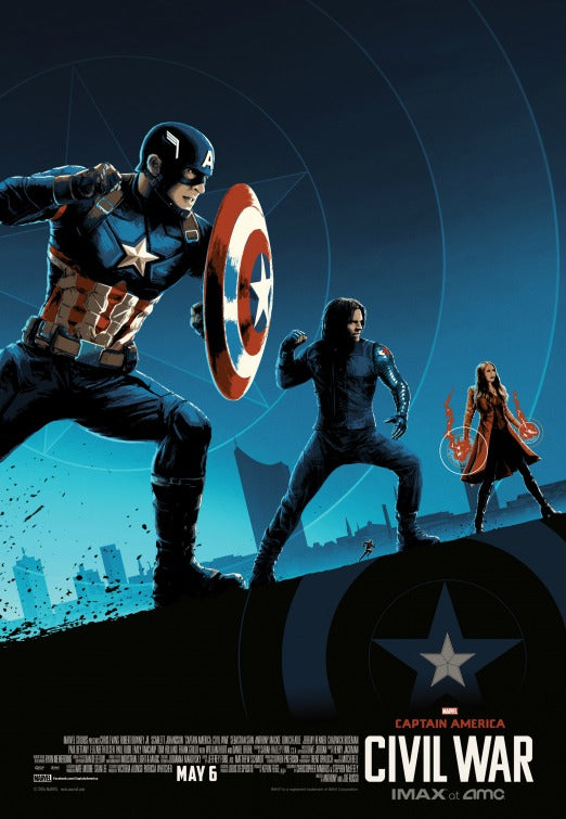 1000 piece jigsaw puzzle for the movie poster: Captain America: Civil War (2016) ver31
