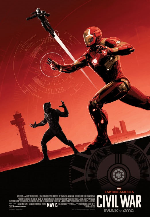 1000 piece jigsaw puzzle for the movie poster: Captain America: Civil War (2016) ver32
