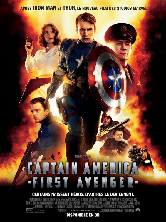 1000 piece jigsaw puzzle for the movie poster: Captain America: The First Avenger (2011) ver4