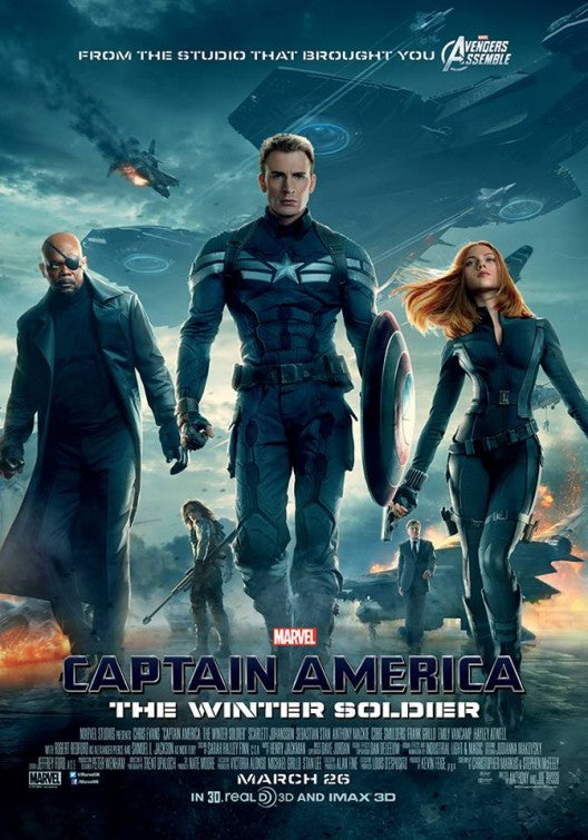 1000 piece jigsaw puzzle for the movie poster: Captain America: The Winter Soldier (2014) ver8