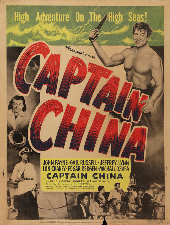 1000 piece jigsaw puzzle for the movie poster: Captain China (1950) ver3
