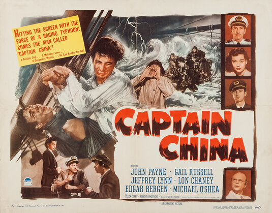 1000 piece jigsaw puzzle for the movie poster: Captain China (1950) ver4