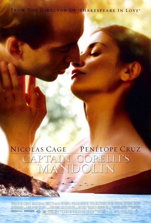 the movie poster: Captain Corelli's Mandolin (2001) ver1