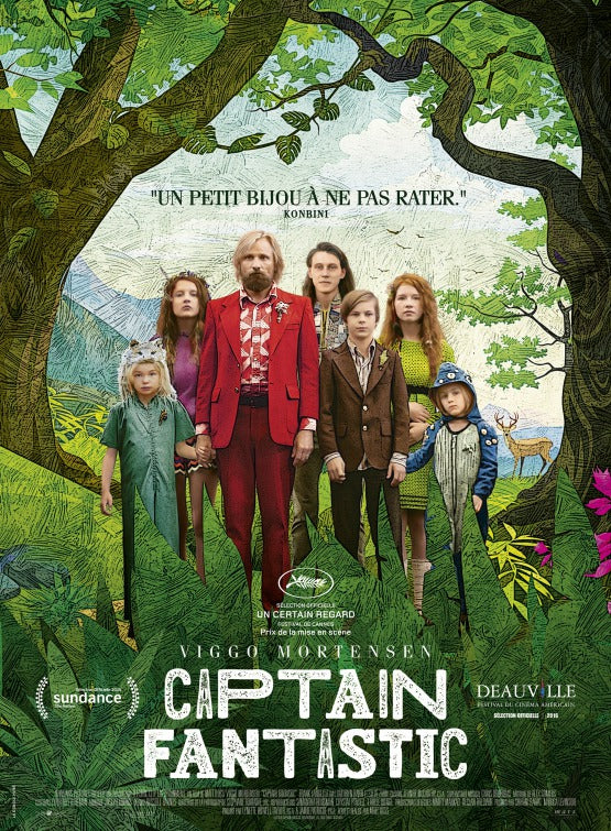 1000 piece jigsaw puzzle for the movie poster: Captain Fantastic (2016) ver4