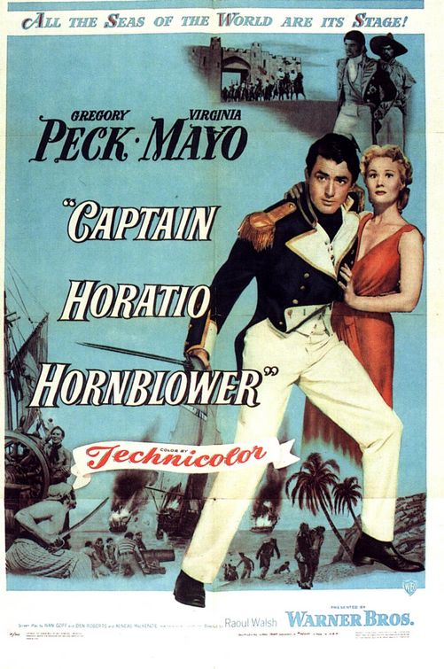 the movie poster: Captain Horatio Hornblower (1951)