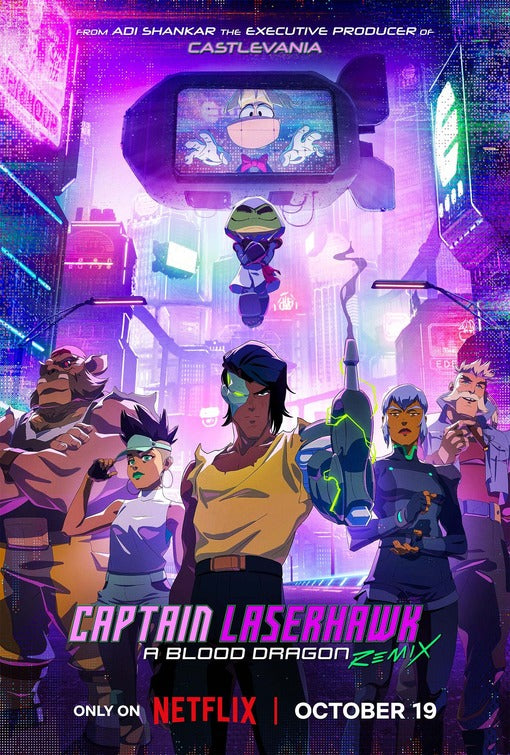 1000 piece jigsaw puzzle for tv poster: Captain Laserhawk: A Blood Dragon Remix