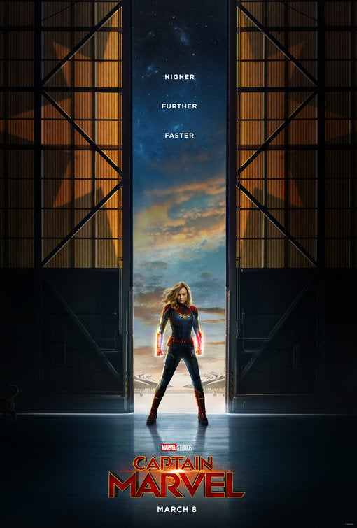 1000 piece jigsaw puzzle for the movie poster: Captain Marvel (2019)