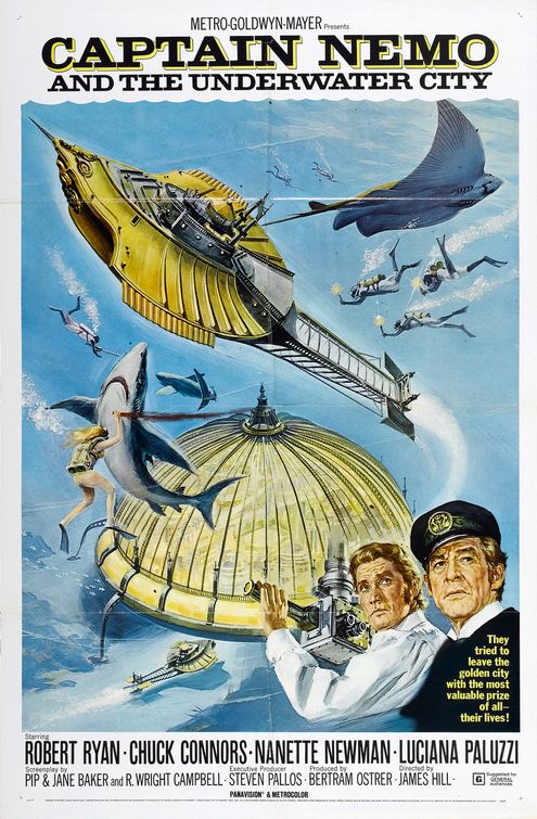 the movie poster: Captain Nemo and the Underwater City (1970)