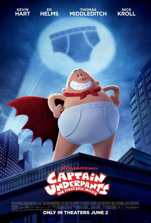 1000 piece jigsaw puzzle for the movie poster: Captain Underpants (2017) ver2