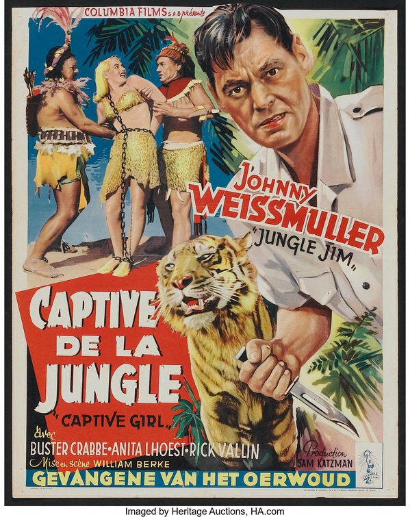 1000 piece jigsaw puzzle for the movie poster: Captive Girl (1950) ver2