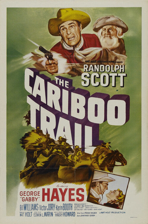 1000 piece jigsaw puzzle for the movie poster: The Cariboo Trail (1950) ver2