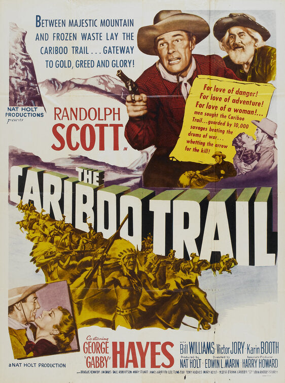 1000 piece jigsaw puzzle for the movie poster: The Cariboo Trail (1950) ver3