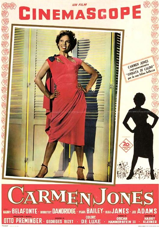 the movie poster: Carmen Jones (1954) ver2