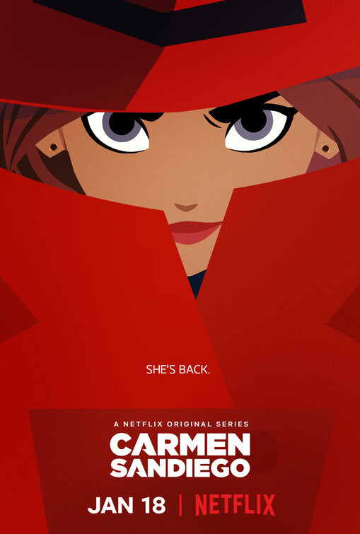 1000 piece jigsaw puzzle for tv poster: Carmen Sandiego