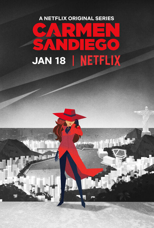 1000 piece jigsaw puzzle for tv poster: Carmen Sandiego, ver2