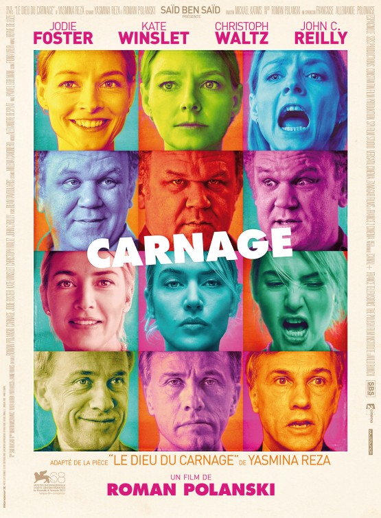 1000 piece jigsaw puzzle for the movie poster: Carnage (2011)