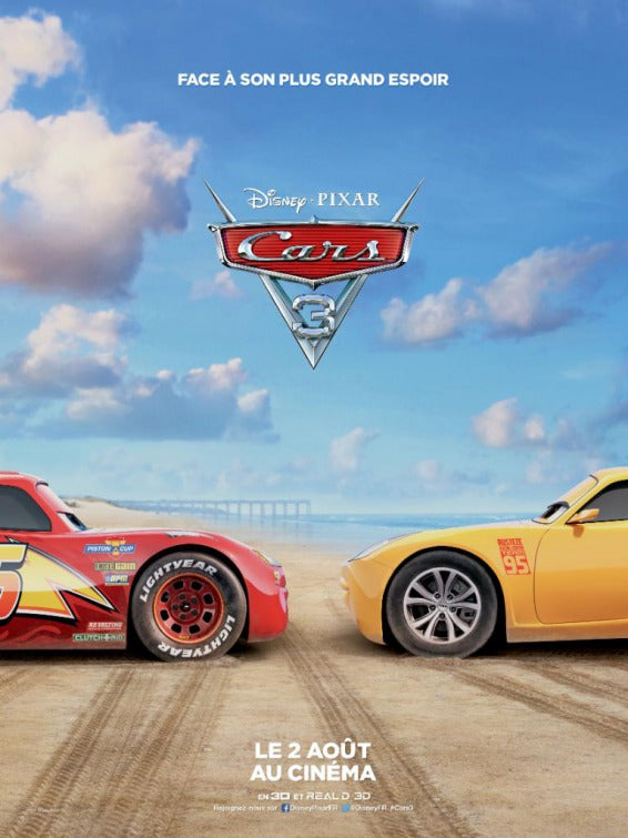 1000 piece jigsaw puzzle for the movie poster: Cars 3 (2017) ver4