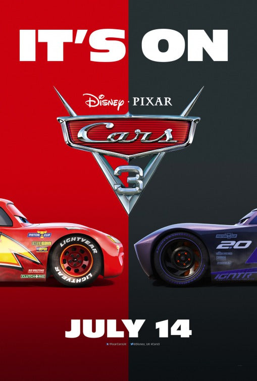 1000 piece jigsaw puzzle for the movie poster: Cars 3 (2017) ver9