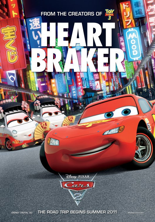 1000 piece jigsaw puzzle for the movie poster: Cars 2 (2011) ver13