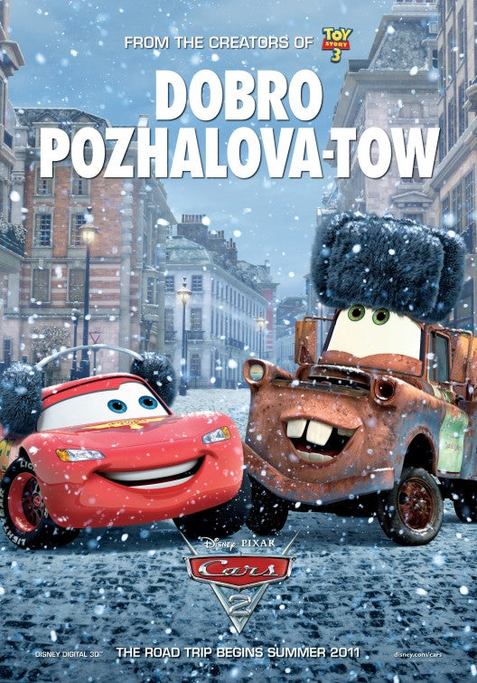 1000 piece jigsaw puzzle for the movie poster: Cars 2 (2011) ver14