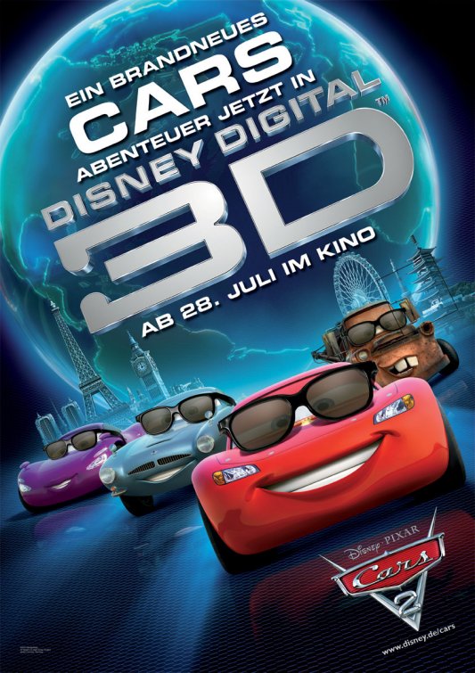 1000 piece jigsaw puzzle for the movie poster: Cars 2 (2011) ver17