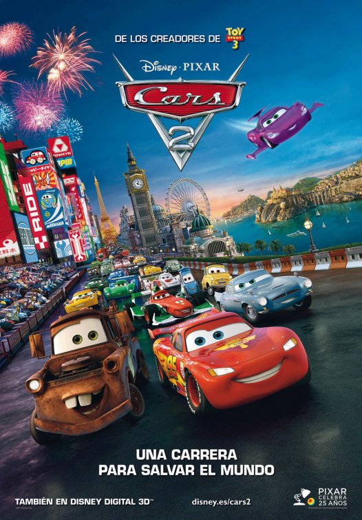 1000 piece jigsaw puzzle for the movie poster: Cars 2 (2011) ver18