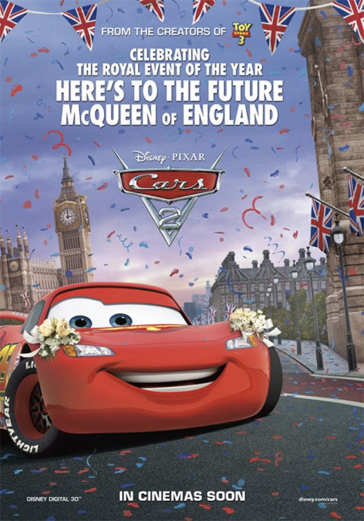 1000 piece jigsaw puzzle for the movie poster: Cars 2 (2011) ver7