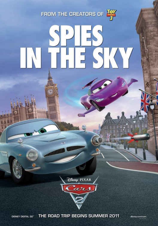 1000 piece jigsaw puzzle for the movie poster: Cars 2 (2011) ver8
