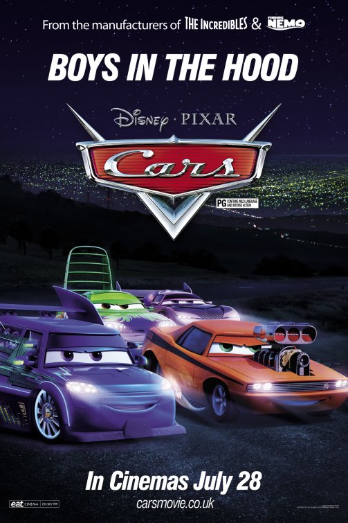 1000 piece jigsaw puzzle for the movie poster: Cars (2006) ver7