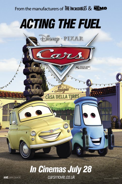 1000 piece jigsaw puzzle for the movie poster: Cars (2006) ver9