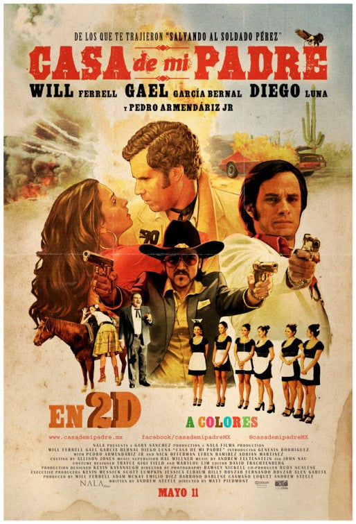 1000 piece jigsaw puzzle for the movie poster: Casa de mi Padre (2012) ver4