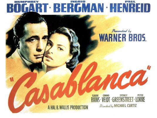 the movie poster: Casablanca (1942) ver2