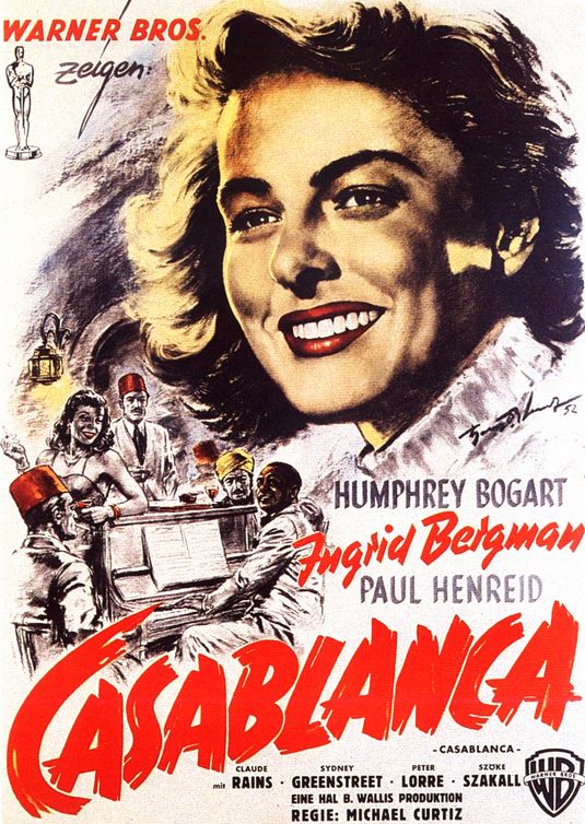 the movie poster: Casablanca (1942) ver4
