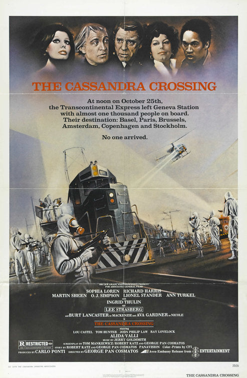 the movie poster: The Cassandra Crossing (1977)