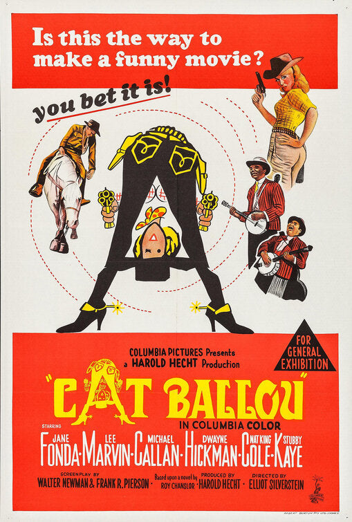 1000 piece jigsaw puzzle for the movie poster: Cat Ballou (1965) ver6